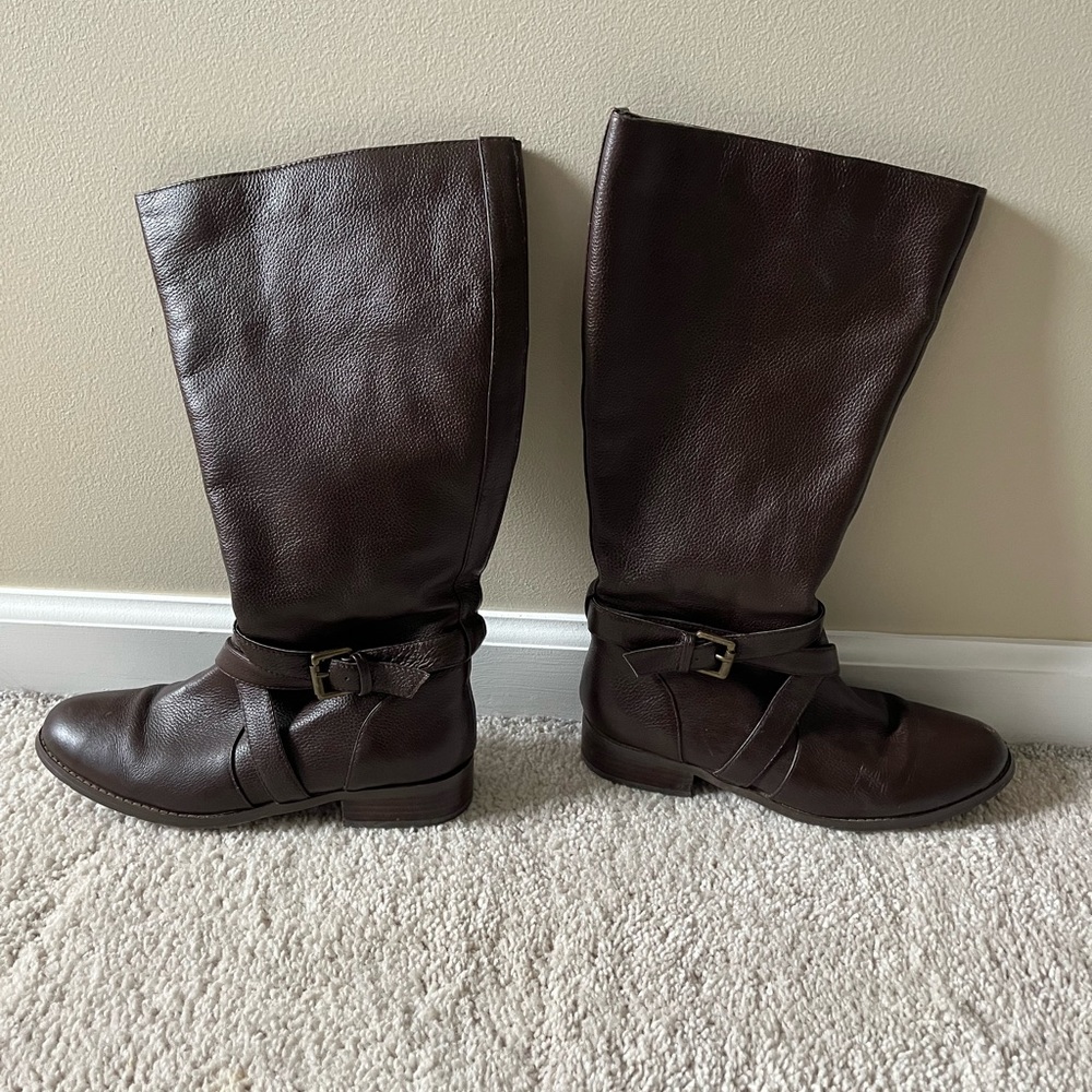 RSVP brown riding boots 7